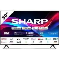 50" SHARP 4T-C50GJ4725K Smart 4K Ultra HD HDR LED TV, Black