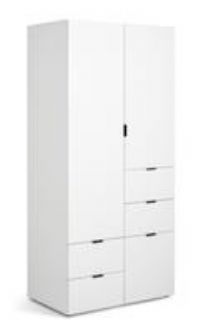 Habitat Zeke 2 Door Wardrobe - White