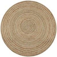 Area Rug Braided Jute 150 cm Round