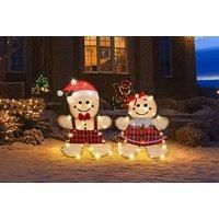 Led Outdoor Gingerbread Lights - Boy Or Girl - 1 Or 2 Pcs