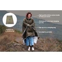 Waterproof Ultra-Light Down Thermal Poncho - Two Colours - Navy