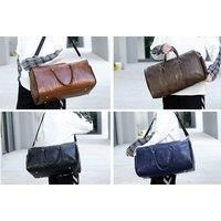 Unisex Faux-Leather Weekend Bag - 4 Colours - Black