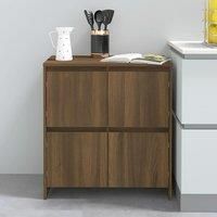 Sideboard Brown Oak 70x41x75 cm Engineered Wood