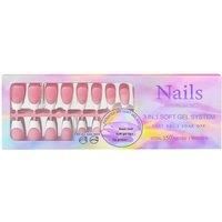 150Pc Removable French Tip Manicure Nail Set - 15 Colours