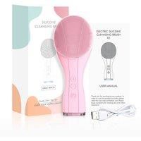 6-In-1 Silicone Electric Facial Cleansing Brush In 3 Colours - Purple