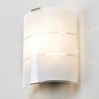 Lindby Wall Light /'Vincenzo/' dimmable (Modern) in White Made of Glass for e.g. Living Room & Dining Room (1 Light Source, E14) from Wall Lighting, Wall lamp