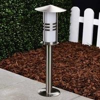 Lindby Outdoor Lights /'Erina/' (Modern) in Silver Made of Stainless Steel (1 Light Source, E27) from Pillar Lights, Garden Light, Path Light, Bollard Light, Path lamp, Pillar Light