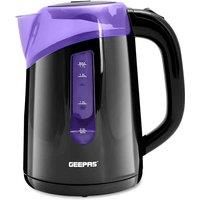 Geepas 1.7L Cordless Electric Kettle | Safety Lock, Boil Dry Protection & Auto Shut Off Feature | Fast Boil & Ease to Clean | Ideal for Hot Water, Tea & Coffee Maker | 2200W - 2 Year Warranty