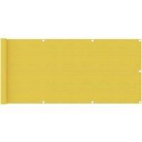 Balcony Screen Yellow 75x300 cm HDPE