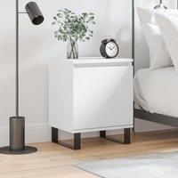 Bedside Cabinet White 40x30x50 cm Engineered Wood