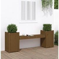 Planter Bench Honey Brown 180x36x63 cm Solid Wood Pine