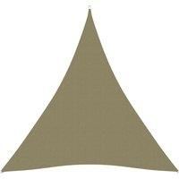 Sunshade Sail Oxford Fabric Triangular 4x5x5 m Beige