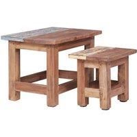 Nesting Tables 2 pcs Solid Reclaimed Wood