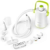 1000W Handheld Steam Cleaner With 10 Accessories - Grey Or Green