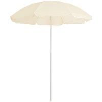 Outdoor Parasol with Steel Pole Sand 180 cm