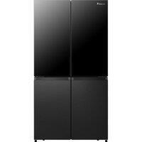 Hisense Pureflat Elite Rq5X560Sflef Cross Door American Fridge Freezer - Black Glass And Stainless Steel