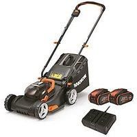 WORX WG743E.1 36V (40V Max) Cordless 40cm Lawn Mower (Dual x2 4.0Ah Batteries)