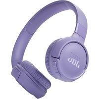 JBL Tune 520BT Wireless On-Ear Headphones, with JBL Pure Bass Sound, Bluetooth 5.3 and Hands-Free Calls, 57-Hour Battery Life, in Purple