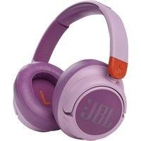 JBL JR 460NC On-Ear Headphones - Wireless Headphones for Children with Sound Safe Technology and a Lightweight Padded Design, in Pink