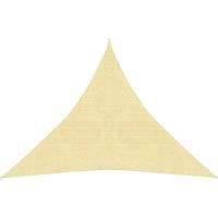 Sunshade Sail 160 g/m Beige 3x3x3 m HDPE