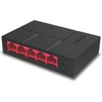 MERCUSYS 5-Port 10/100/1000Mbps Desktop Ethernet Switch/Hub, Ethernet Splitter, Saves power by up to 82%, Plug & Play, no configuration required (MS105G)