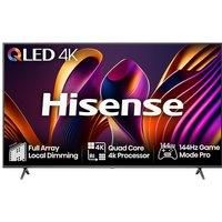 Hisense 55 Inch 144Hz 4K QLED Smart Gaming TV 55E7NQTUK PRO - Full Array Local Dimming, Dolby Vision Atmos, Freesync, Subwoofer, Vidaa OS with Freely, Youtube, Netflix and Disney+ (2024 Model)