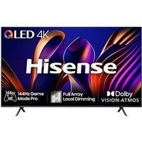 Hisense 85 Inch 144Hz 4K QLED Smart Gaming TV 85E7NQTUK PRO - Full Array Local Dimming, Dolby Vision Atmos, Freesync, Subwoofer, Vidaa OS with Freely, Youtube, Netflix and Disney+ (2024 Model)