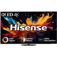 Hisense 55 Inch 120Hz OLED Smart TV 55A85NTUK - Dolby Vision IQ, HDR10+ Adaptive, IMAX Enhanced, Hybrid Log-Gamma (HLG), Vidaa OS with Freely, Youtube, Netflix and Disney+ (2024 Model)