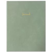 Paper Place A5 Leaf PU Journal - Green - Notebooks - Stationery Supplies