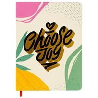 A5 Choose Joy Flexi Notebook - Pale Yellow - Notebooks - Stationery Supplies