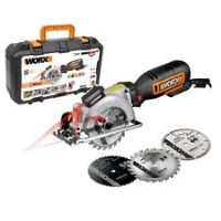 Worx WX427 XL Worxsaw Corded Compact Circular Saw 120mm 710W With Laser Guide