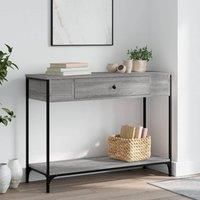 Console Table Grey Sonoma 100x34.5x75 cm Engineered Wood