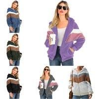 Women'S Fleece Zipper Hooded Coat - 6 Colour Options