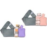 Hot Water Bottle With Cover And Waist Strap!