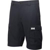 Helly Hansen Mens Quick-Dry HH Cargo Shorts, 38, Ebony