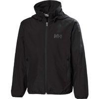 Helly Hansen Junior Unisex Flight Light Rain Jacket, 10, Black