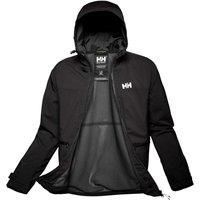 Helly Hansen Men's Move Hooded Rain Jacket XL  - Black - Size: XL - Male