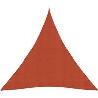 Sunshade Sail 160 g/m Terracotta 4.5x4.5x4.5 m HDPE