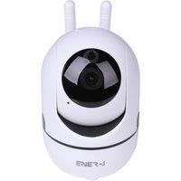 Ener-j Smart Wi-Fi HD Indoor Pan Tilt Camera, 1.3MP, 2 Way Audio, Motion Detector, Wifi, Mobile View, Security Lighting