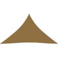 Sunshade Sail 160 g/m Taupe 3.5x3.5x4.9 m HDPE