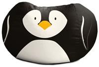 rucomfy Beanbags Kids Animal Printed Bean Bag Chair. Pre Filled Safe Toddler Bedroom Seat Comfy Children Playroom Furniture Decor. Machine Washable (Penguin, Medium (D60cm x H80cm))