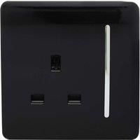 Trendi Switch Matt Black Designer Lightswitches, Plug Sockets, Fused Spurs,TV