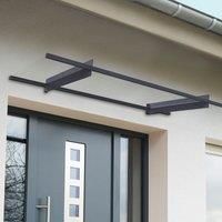 Nancy 2500 3ft x 6ft Grey Clear Door Canopy