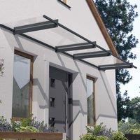 14' x 3' Palram Canopia Nancy 4100 Door Canopy - Grey (4.11m x 0.94m)