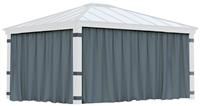 Palram Canopia Dallas 4 Piece Gazebo Curtain Set 14 x 16ft