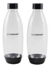 Sodastream Dishwasher Safe 2-pack 1 Litre Carbonating Bottle - Black