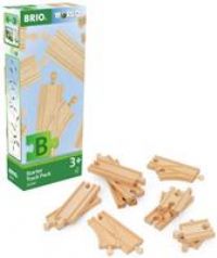 BRIO World Starter Wooden Railway Train Track Pack for Kids Age 3 Years Up - Accessories & Add Ons