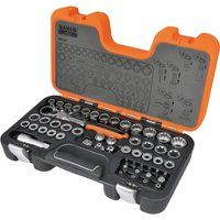 Bahco BHS530T S530T Pass TROUGHT Socket Set,53 PCS, Orange