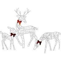 Reindeer Family Christmas Garden Lights - 3 Sizes