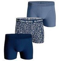 Bjorn Borg Mens Bjorn Borg Cotton Stretch Boxer 3 Pack